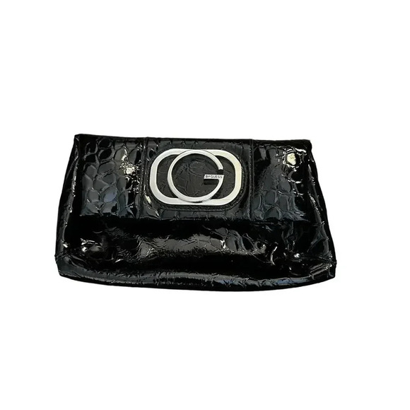 Guess Black Leather Clutch - Picture 1 of 14